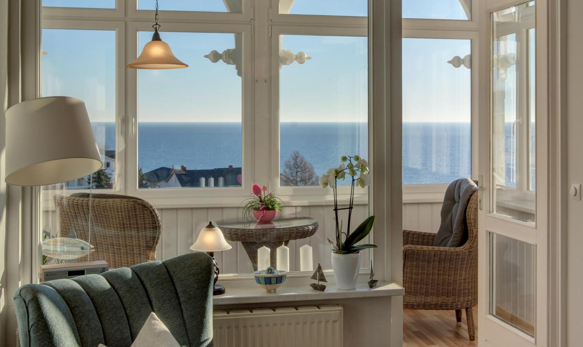 Villa Fernsicht - Wohnung Nr 1 - Mit Meerblick Sassnitz Exterior photo